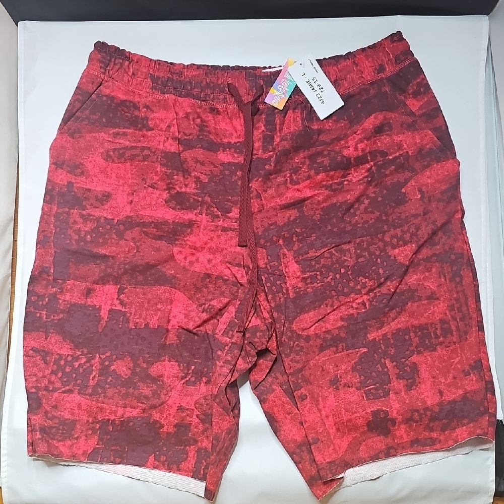 Lularoe Red Patterned Women's Bermuda Shorts